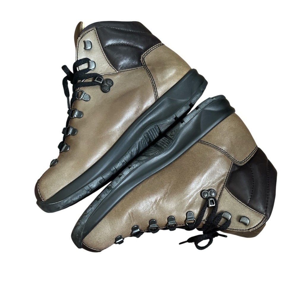 Finn Comfort Germany Garmisch Chukka Lace Up Boots Brown Leather Size 7 LIKE NEW - Picture 3 of 6